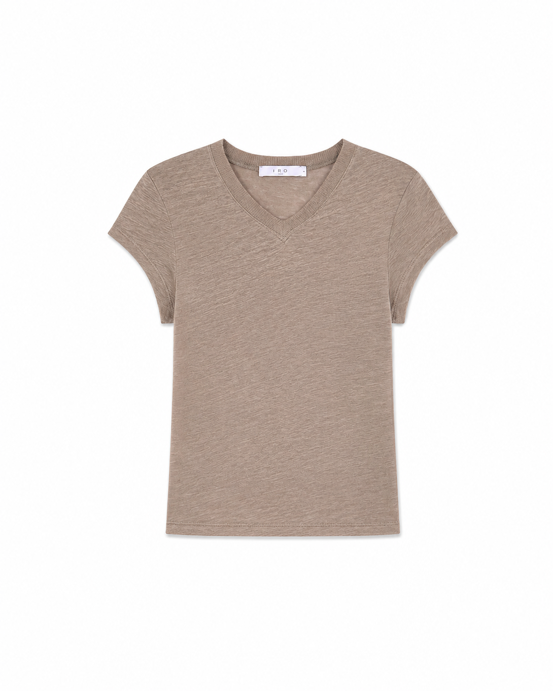 Linen V neck Tee