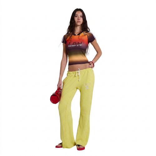 Cleo Slouchy Bootcut Jogger in Neon