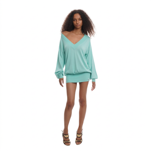 DEEP JUMPER IN AQUAMARINE
