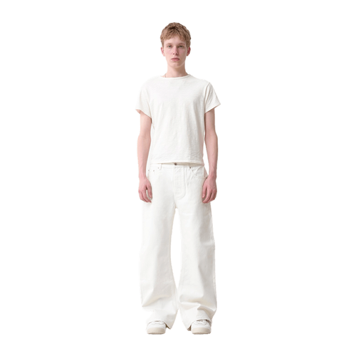 MENES Raw Selvedge Bootcut Jeans - White