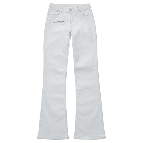 FLARED JEANS - WHITE PAINT