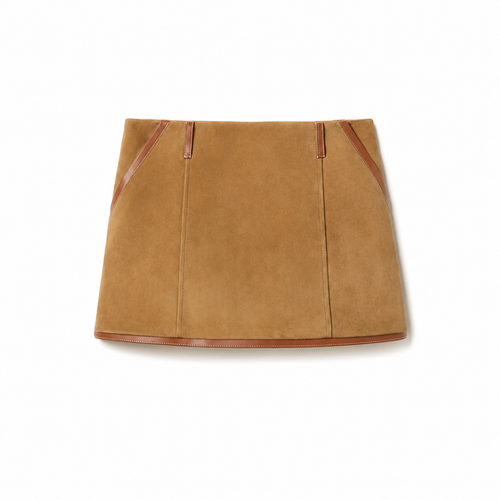 Suede skirt