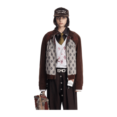 EMO Reversible Corduroy Waffle Bomber