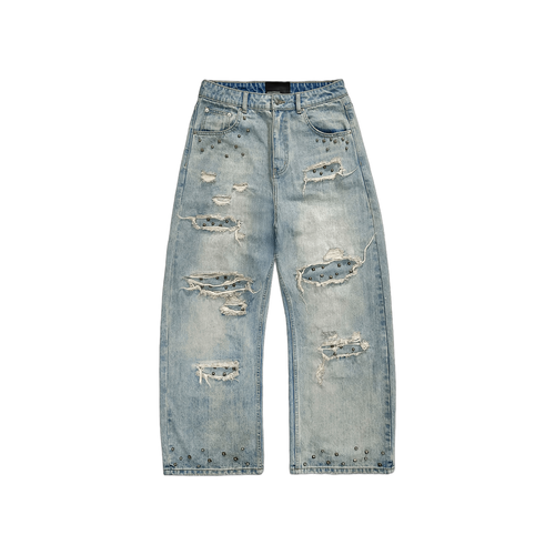 27 CLUB DISTRESSED DENIM in BLUE