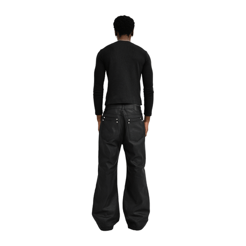Stacked Oil Coating Pants