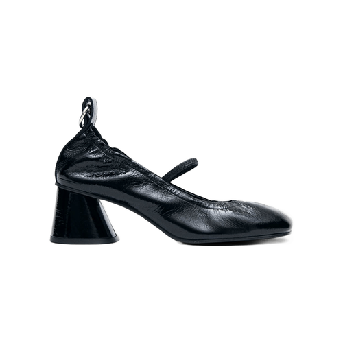 Rhiane Patent Black Leather Pumps