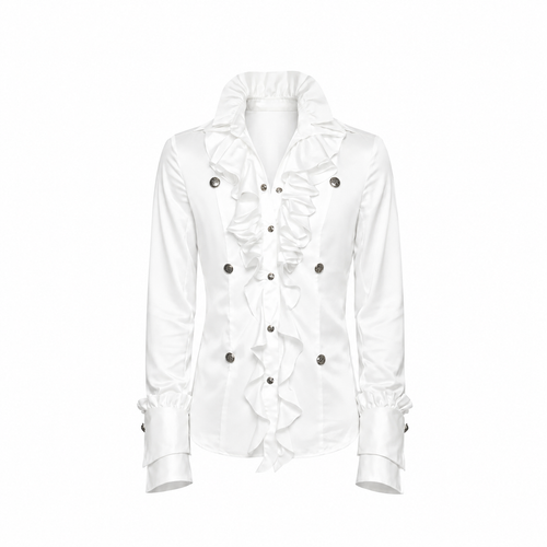 Silent V Court Ruffle Shirt
