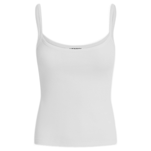 Cotton Rib Cami - White