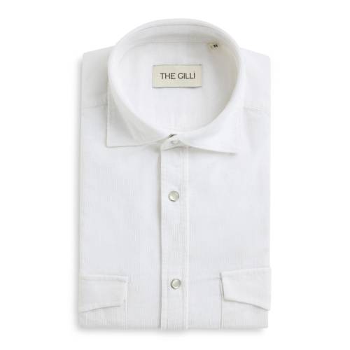 Western Cord Shirt – Hvit