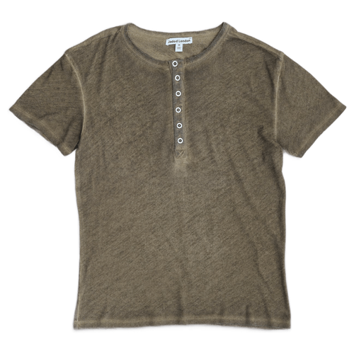 Khaki Haze Henley T-Shirt