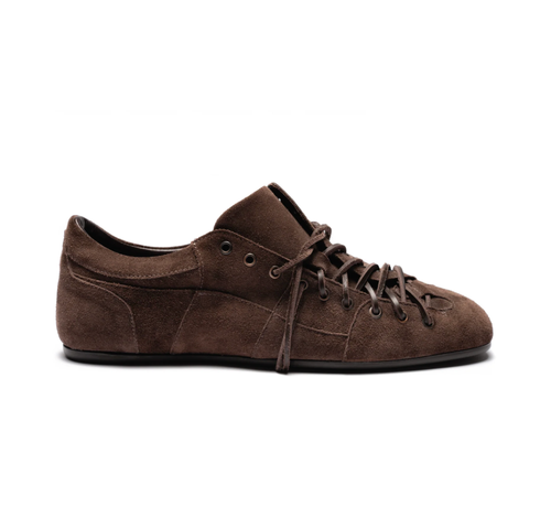 Football sneaker suede brown