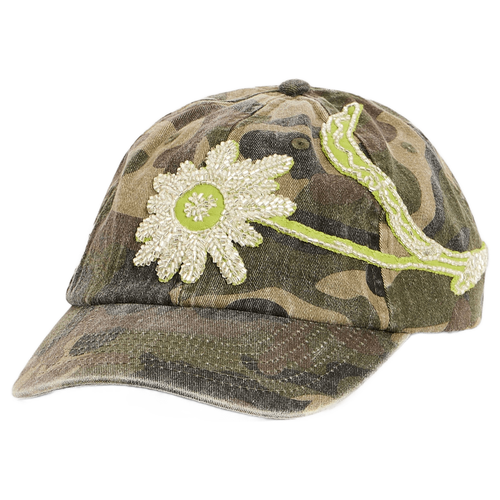 Embroidered Camo Cap